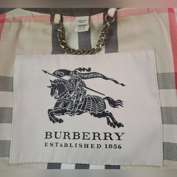 Burberry Queensborough Trench Coat Jacket Army Green Garbardine Mid-Length 4 US - Picture 3 of 16